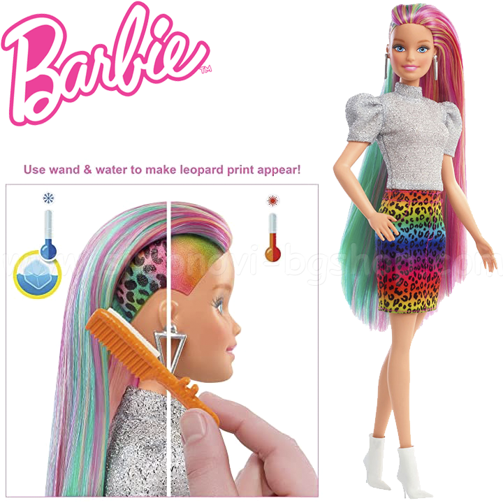 * Barbie® Leopard Rainbow Hair        GRN81-1
